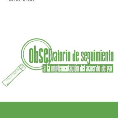 Organización no gubernamental dedicada al seguimiento de la implementación del Acuerdo Final de Paz en Colombia https://t.co/0za8PTAZDt