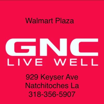 For all your health, fitness and weight loss goals visit your local GNC