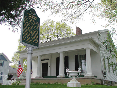 The Governor's Mansion in Marshall, Michigan is both a museum and a rental facility.  Built in 1839 by Michigan's third Governor, James Wright Gordon.