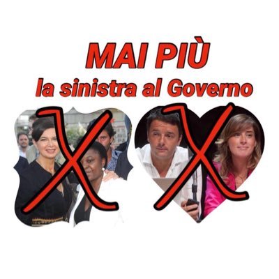 MAI PIÙ la sinistra al Governo: risolleviamo l’Italia dal baratro in cui ci hanno fatti cascare