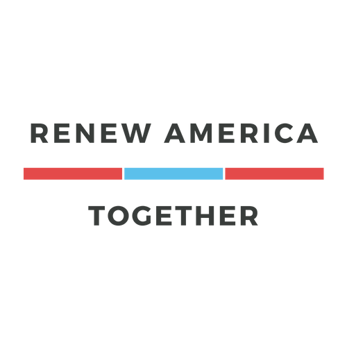 Renew America Together is a nonprofit organization designed to promote and achieve greater common ground in America by reducing partisan division and gridlock.