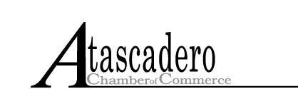 Atascadero Chamber of Commerce is committed to serving their membership, business associates and residents.
