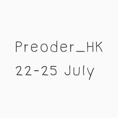 PreoderH's profile picture. รับพรีออเดอร์จากฮ่องกง วันที่22-25กรกฎา