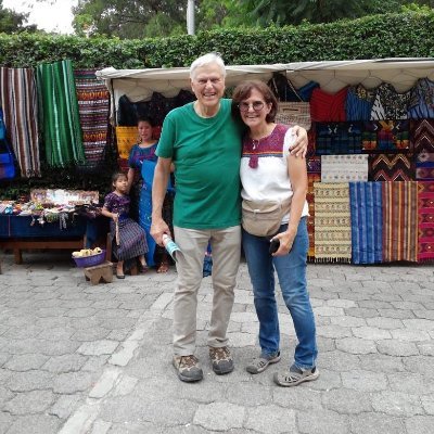 Retired college math instructor, Fulbrighter (India), lives in ABQ,  sells Mayan textiles and art to stores in the U.S. in order to help the highland economy.