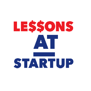 Twitter Profile of the website Lessons At Startup - A Blog to help Entrepreneurs and Small Businesses Succeed.