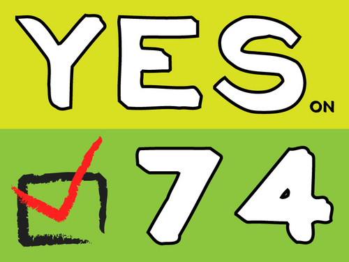 Be sure to VOTE YES on Measure 74 on November 2nd! Allowing licensing and regulation of medical marijuana dispensaries will enhance safe access for patients.