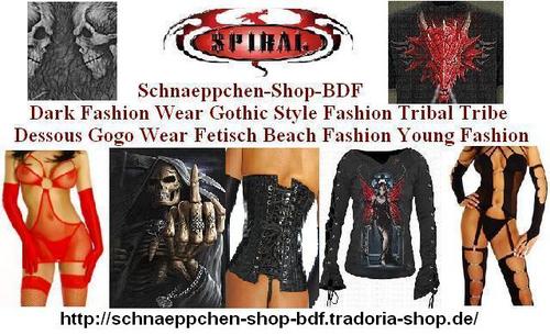 Im Schnaeppchen-Shop-BDF finden Sie exklusive Mode aus den Bereichen Young Fashion, Dessous, Beach Fashion, Club Fashion, Gothic sowie Designer Mode.