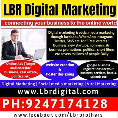 Lbr digital marketing(connecting your business to the online world)
Ph:9247174128
# digital marketing & social media marketing, advertising promotion
# facebook