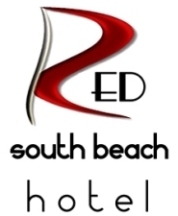 Red South Beach Hotel in the heart of the Art Deco District across from the white sands of Miami beach Featuring Classic Baroque elements in a Modern setting.