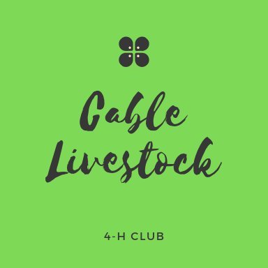 Cable Livestock 4-H Club
Champaign County, Ohio