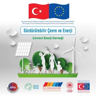 T.C. Dışişleri Bakanlığı AB Başkanlığı tarafından yürütülen “Yerel STK’lar Hibe Programı” kapsamında “Sürdürülebilir Çevre ve Enerji” projesi #sürdürülebilir