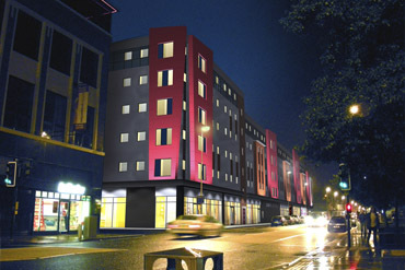 With 248 rooms, state of the art facilities and affordable living, as well as being close to the town centre and the university campus being right over the road