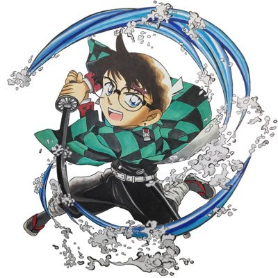 名探偵コナン　冨岡義勇　ジャケット 鬼滅」冨岡義勇の新規イラスト／名探偵コナン×UT 灰原と胸キュン【3