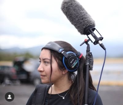 I'm a location sound mixer working principally in Mexican cinema. I'm lost and sound. Siempre seré la chica del boom