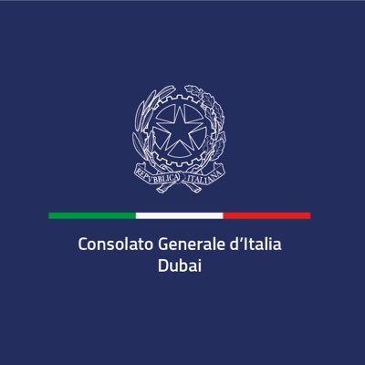 Profilo ufficiale del Consolato Generale d'Italia a Dubai 🇮🇹🇦🇪 Official Twitter Account of Consulate General of Italy in Dubai 🇮🇹🇦🇪