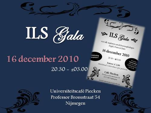 ILS_gala's profile picture. Dit is het twitter account van de gala commissie. Heb je vragen? Mail ze ons: ILSgala2010@gmail.com
