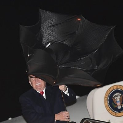 If you can't close an umbrella, you shouldn't be running the country. A very simple litmus test, really.