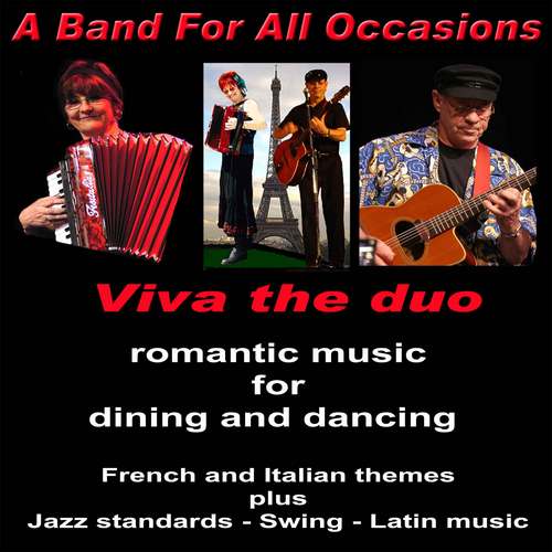 #Instrumental #duo or #trio with #singer #International #music for #hotelfoyer. #Restaurants, #Councilevents. #French/#Mediterranean /#Jazz/ #Latin #music