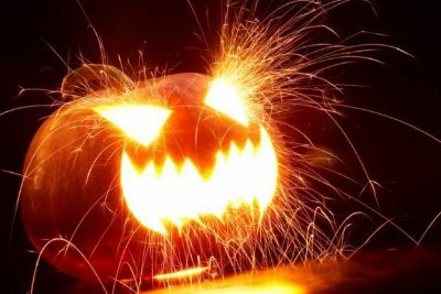 Exploding pumpkin