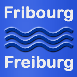 Fribourg | Kanton Freiburg | Saane/Sarine | Naturhistorisches Museum, Internat. Filmfestival, Standseilbahn Le Funi, Murtentor | 46°48′22.01″N, 7°9′45.99″O