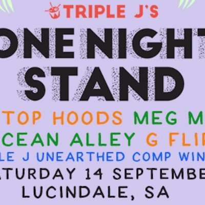 Yes it's true! triple j's One Night Stand is coming to Lucindale! Let us host you.... Saturday 14 September 2019