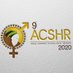 ACSHR2020 (@acshr2020) Twitter profile photo