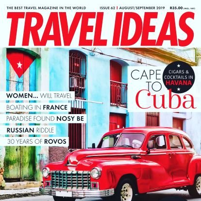 Travel Ideas Magazine is South Africa's top consumer travel publication. We are a bi-monthly publication and we cover local and international destinations.
