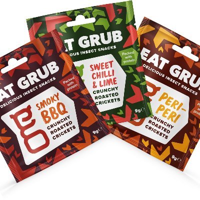 Providing Tasty, Sustainable and Differentiated snacks to Pubs | Crunchy Roasted Crickets | Join the tiny revolution | Contact: jordan@eatgrub.co.uk