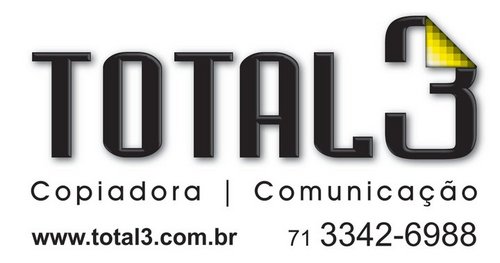 total3copiadora's profile picture. Situada no Costa Azul Salvador-Ba desde 2006 atuamos na área de Gráfica rápida, offset, comunicação visual e brindes ! acesse @total3 | 71 3342.6988