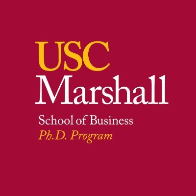 The official Twitter account of the USC Marshall PhD Program. #USCMarshallPhD I Instagram @USCMarshallPhD