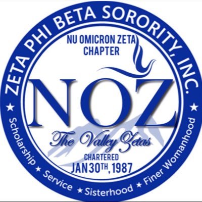 Zeta Phi Beta Sorority, Inc., Nu Omicron Zeta Chapter. Chartered January 30, 1987 and proudly serving the San Fernando Valley in Southern California. #RepNoz