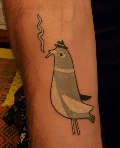 The boy with the pigeon tattoo...who also likes to brew :o)