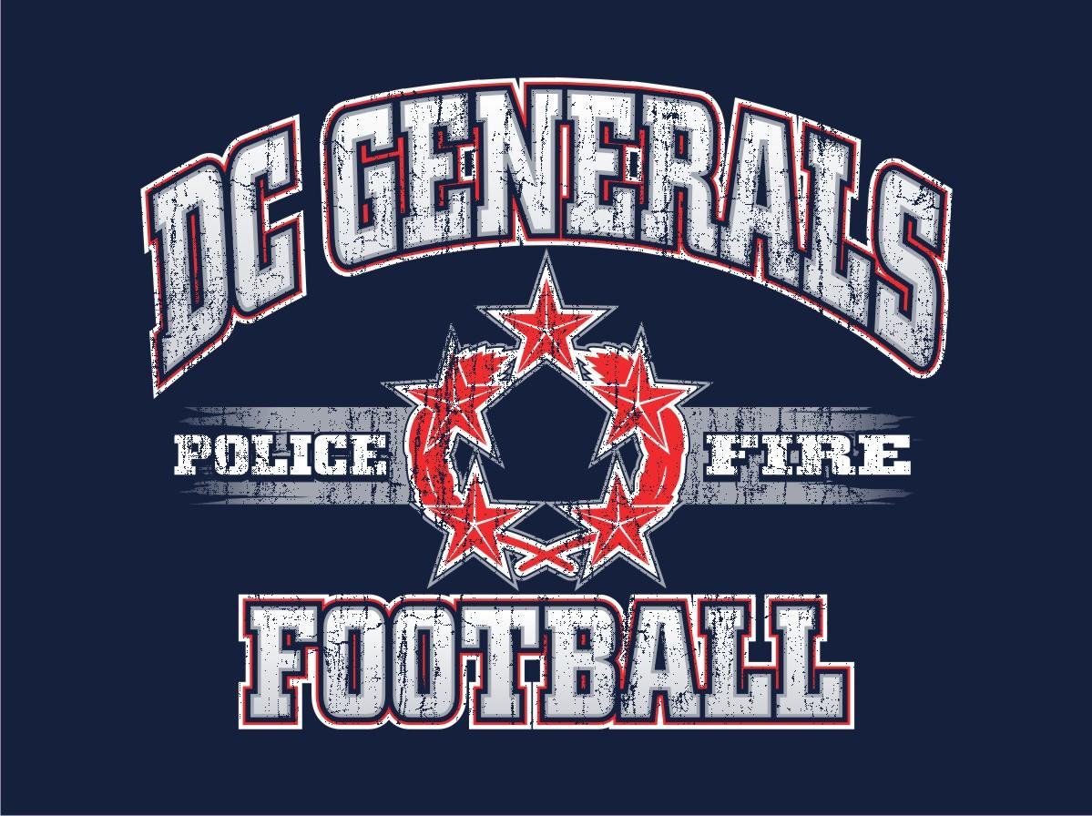 The DC Generals Police and Fire football team is a 501(c)(3) non-profit organization consisting of Professional Police and Firefighters from around the DC Area