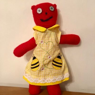 Peacebear created with loving hands and gifted to my forever home July 2019 ❤️ Mischievous and Inquisitive wannabe superhero 🐝🧸🐝