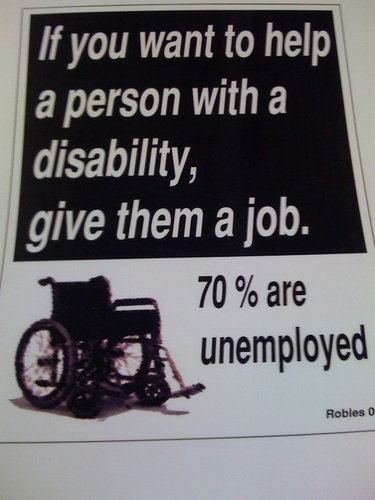 Standing w/ & supporting persons challenged by disability as they pursue their individual employment goals.