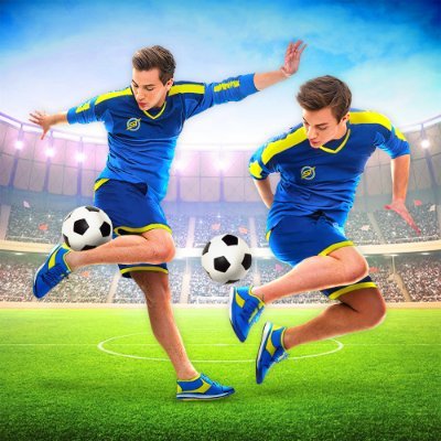 Football Freestyle Twins ⚽️ 7 Million Total Followers 🤩 Download our game for FREE by clicking the link down below! ⬇️