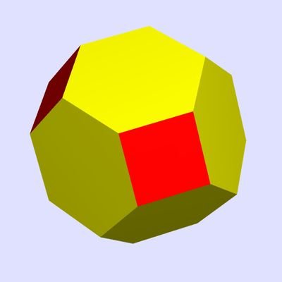 Un poliedro que tesela el espacio.