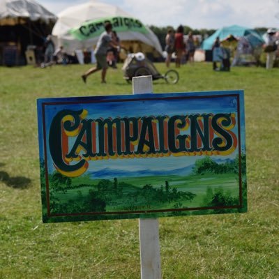 Campaigns Area at #GreenGathering Festival - 4 Days Every 1st Weekend August #BeyondHedonism Follow @GreenGathering_ for festival info.