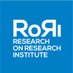 Research on Research Institute (RoRI) (@rorinstitute) Twitter profile photo Research on Research Institute (RoRI) (@rorinstitute) Twitter profile photo