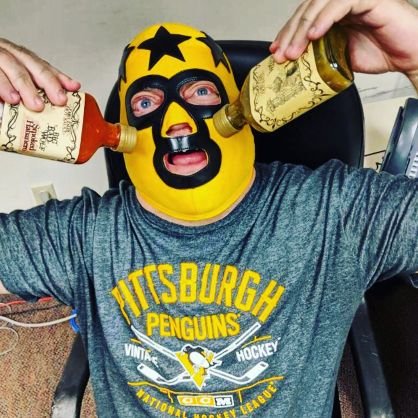 I'm a Hebrew Wrestler and a Taylor Allderdice Grad 96. I currently hang my mask in the 561. I love everything Pittsburgh. I bleed Black and Yellow. I drink Jack
