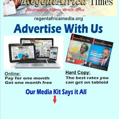 Publisher, RegentAfrica Times Magazine / RegentAfrica Online