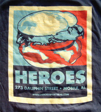 HeroesMobile's profile picture. We open 7 days a week for lunch and dinner. Best staff, burger and wings in Downtown Mobile. We are THE place for college and NFL football.