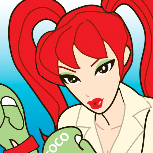 I am an illustrator and martial artist. Banzai Chicks is my creation, a universe of ass-kicking girls fighting apathy and lethargy and pursuing their dreams.