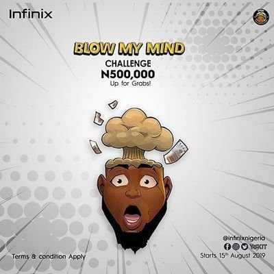 InfinixAndDavid's profile picture. Yo! X-fans, let's blow your mind with this one. There's 500k and other amazing stuff  to be won in the #InfinixAndDavido #BlowMyMindChallenge