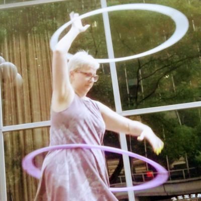 Hoopologist & Certified Hoop Instructor. Find yourself inside the hoop! Private lessons. Live on the edge, so u don't take up too much room.