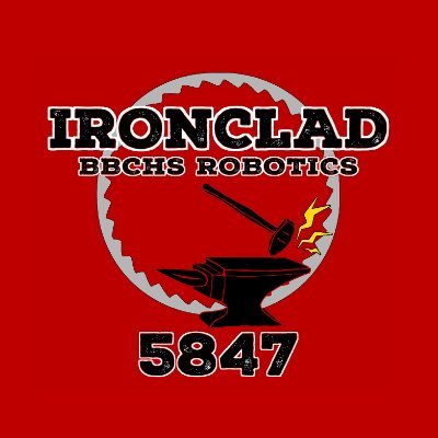 FRC 5847 of Bradley Bourbonnais Comm HS. Sponsors: Nucor Steel/Shoup Mfg/Motorola Solutions Foundation/Millipore Sigma/BBCHS Foundation/K3 Community Foundation