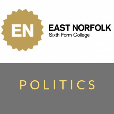 Everything related to A-Level Government and Politics @EASTNORFOLK

Retweets do not reflect views of EN or the politics course. All for a neutral education.