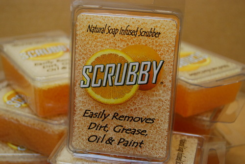 Natural Soap Infused Scrubber - Loved by hands, Feared by dirt, grease, oil & paint