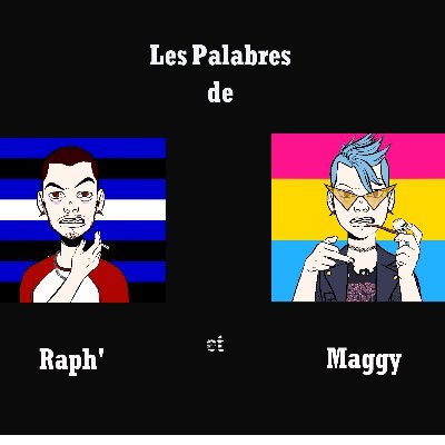 Podcast tenu par Maggy,blogueuse,vegan,anarcho-gauchiste,étudiante en comm',féministe et Raph',mec trans gay et PD,vegan,militant pour RITA,étudiant en FLES