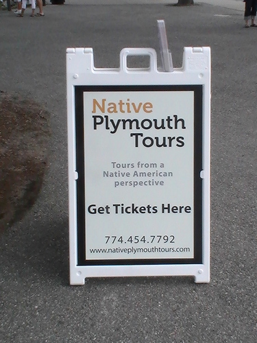 We are a tour company in Plymouth Ma. We do tours of down town plymouth from a Native American Perspective!
